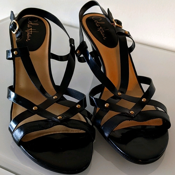 Sz 11 Cole Haan Nike Air Strappy Patent Leather - Picture 1 of 6